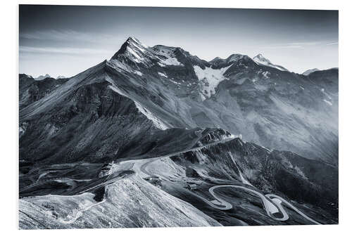 Foam board print Grossglockner High Alpine Road