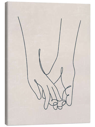 Canvas print Hands of a couple