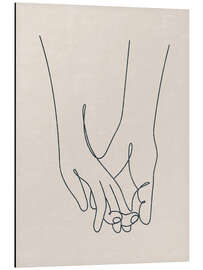 Magnettafel Hände eines Paares