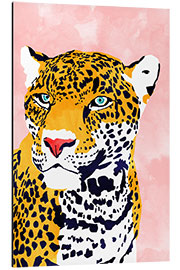 Tableau en aluminium The Leopard Portrait