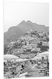 Foam board print Positano Beach Day