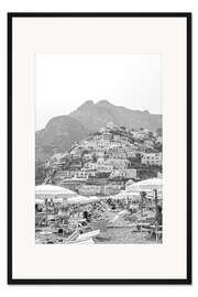 Gerahmter Kunstdruck Strandtag von Positano