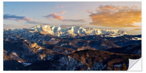 Sisustustarra Bavarian Alps in Chiemgau with a view of Watzmann