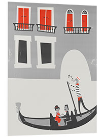 Quadro em PVC Venice Gondola