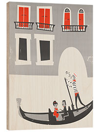 Obraz na drewnie Venice Gondola