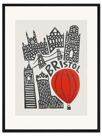Gerahmter Kunstdruck Bristol