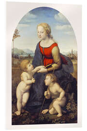 Quadro em acrílico Madonna with Child Jesus and Johannesknaben (the beautiful gardener)