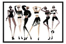 Gerahmter Kunstdruck Fashion Girls