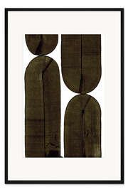 Gerahmter Kunstdruck Baumbiegung