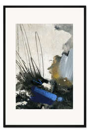 Gerahmter Kunstdruck Blauer Komet