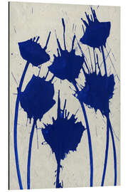 Magnettafel Blaue Blumen