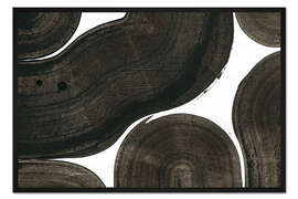 Gerahmter Kunstdruck Holz