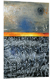 Hartschaumbild Mondfinsternis