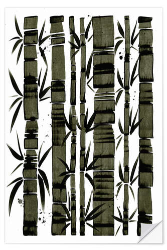 Sisustustarra Bamboo in the forest
