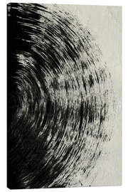 Canvas print Abstract black circle