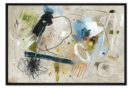 Gerahmter Kunstdruck Chaotische Bewegung