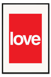 Gerahmter Kunstdruck Love