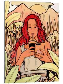 Magnettafel An einem heißen Sommertag