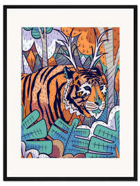 Gerahmter Kunstdruck Der Waldwächter