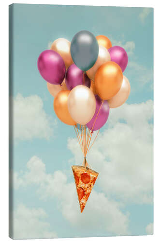 Lærredsbillede Pizza Balloons