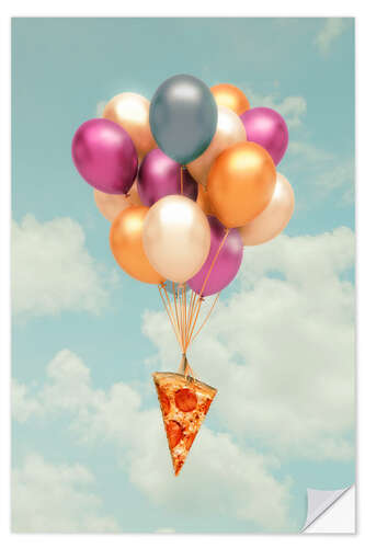 Naklejka na ścianę Pizza Balloons