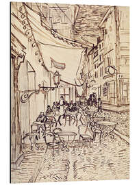 Magnettafel Studie für Caféterrasse am Abend