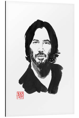 Aluminium print Keanu Reeves