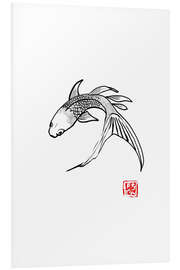 Foam board print Carp koi