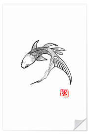 Sticker mural Carp koi