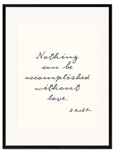 Kunsttryk i ramme Henri Matisse Motivational Quote