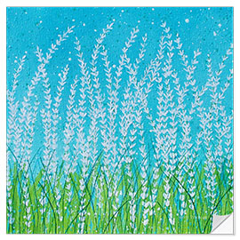 Selvklebende plakat Spring lace