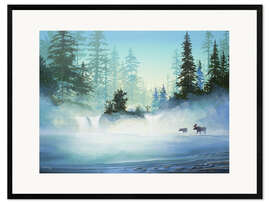 Impresión de arte enmarcada Alaska Morning