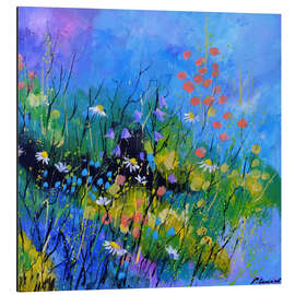 Aluminium print Summer field flowers