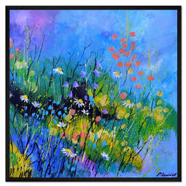 Gerahmter Kunstdruck Feldblumen im Sommer