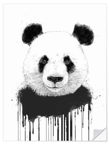 Naklejka na ścianę Graffiti panda