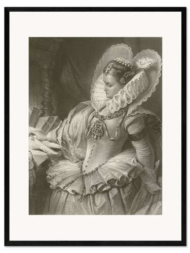 Stampa artistica con cornice Elizabeth I.