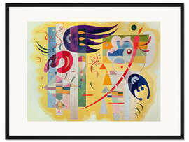 Gerahmter Kunstdruck Dominantes Violett, 1934