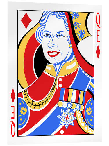 Acrylglasbild Queen Elizabeth II