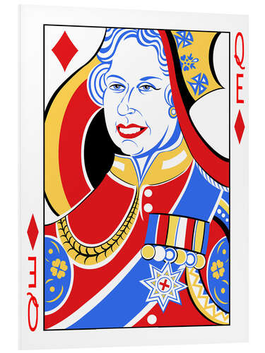 PVC print Queen Elizabeth II