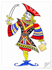 Wall sticker Jack of Crackers - Illustration of Lewis Carroll's "Alice's Adventures in Wonderland"