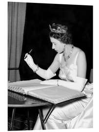 Foam board print Queen Elizabeth II