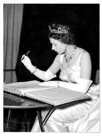 Wall sticker Queen Elizabeth II