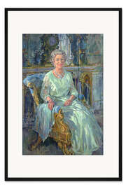 Gerahmter Kunstdruck Ihre Majestät, die Königin Elisabeth II., 1996