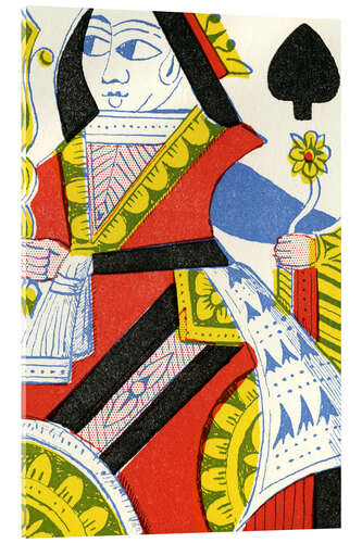 Acrylic print Queen of Spades