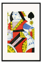 Gerahmter Kunstdruck Queen of Spades