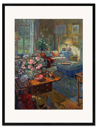 Impression artistique encadrée Drawing Room - Winter Afternoon