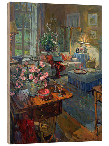 Wood print Drawing Room - Winter Afternoon