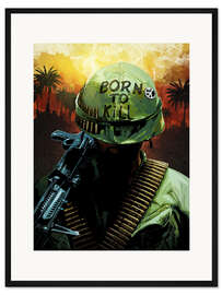 Gerahmter Kunstdruck Full Metal Jacket - Nikita Abakumov