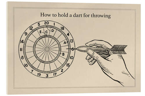 Akryylilasitaulu Dart game
