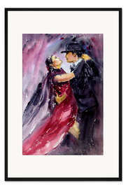 Gerahmter Kunstdruck Argentinische Tangotänzer